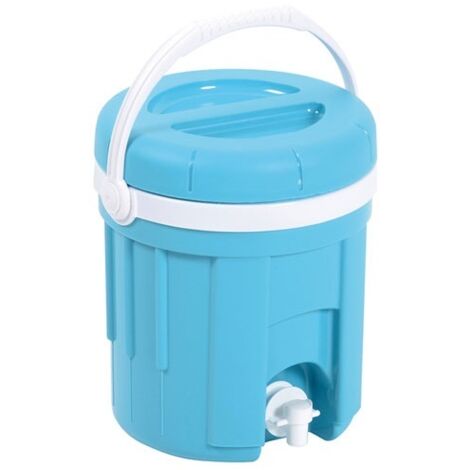 Fontaine isotherme 4L bleu turquoise – Totalement isolée avec couvercle – Poignée ergonomique – Dimensions 23,3 x 26 cm (1/3)
