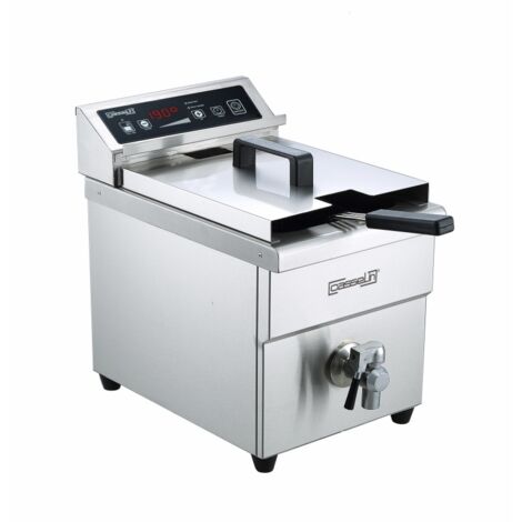 Friteuse Professionnelle à Induction avec Vanne de Vidange 8 Litres - Casselin (1/4)
