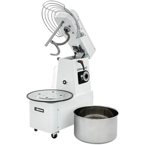 Pétrin à spirale tête relevable et cuve amovible 35Kg - Casselin