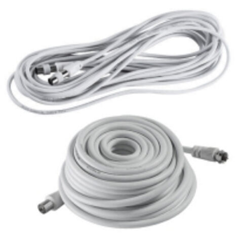 Câbles Coaxiaux Tv / Sat / Tnt Désignation Câble Tv / Sat / Tnt 10mcaractéristiques Fiche Coaxiale 9,52 Mm Mâle + Fiche Vissante