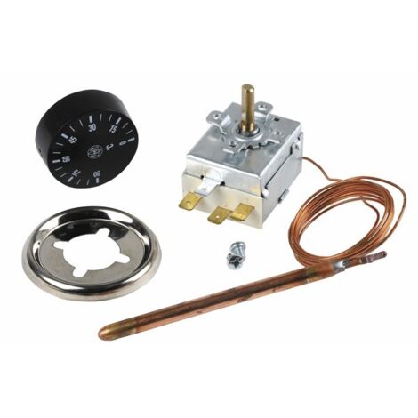 Aquastat régulation à bulbe type AB 150 – Température de régulation 0-90°C – Pour environnements humides – Modèle DIFF