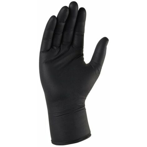 gant fin nitrile noir (boîte distributrice de 100 gants) t09