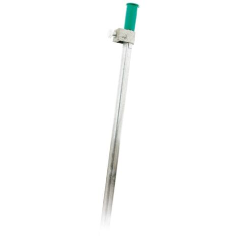 Zenitech – Piquet de terre acier galvanisé 1 m ∅16 mm – Connexion fiable à la terre – Vis incluse pour câble de terre