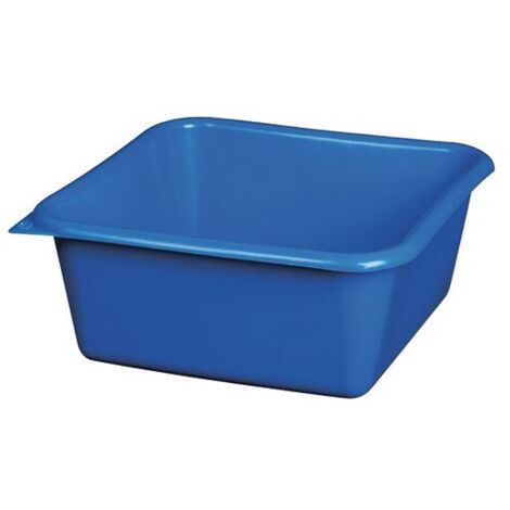 ALUMINIUM ET PLASTIQ CUVETTE CARREE 9.5L 32CM BLEU RIVCCR32B (1/2)