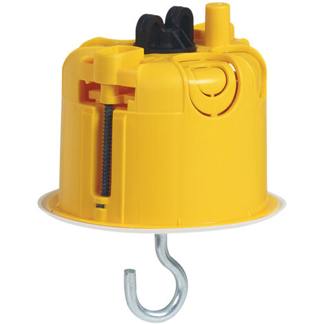 Legrand – Boîte d'encastrement murale pour luminaire – Couvercle inclus – Ø67mm – Installation facile dans cloisons sèches