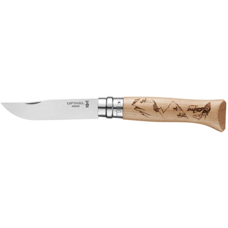Couteau Randonnée - Tradition N°8 Gravure Sport - Opinel (1/2)