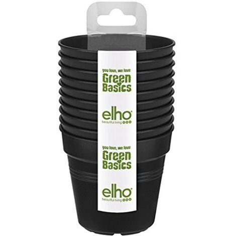 Pot Starter De Culture Green Basics X10 Living Noir - Elho