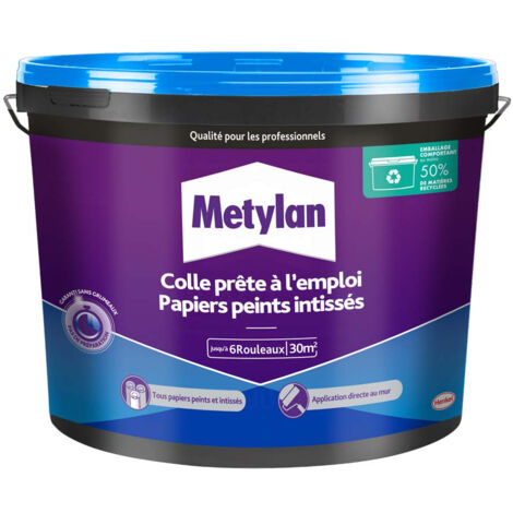 Colle Papiers Peints - METYLAN - 2958232 - Intissés - Seau - 4,5kg