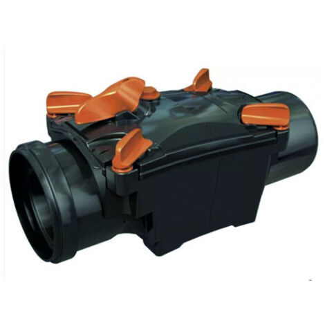 Nicoll – Clapet anti-retour type 1 à battant diamètre 100mm – PVC injecté léger et résistant – Installation facile en regard d'accès (1/2)