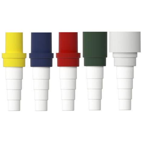 Raccord réduction souple 16mm – Pour évacuation condensats 14-16-18-20mm – Compatible avec systèmes de plomberie – Couleur jaune – Vecamco