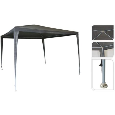 Tente De Fête Basics 3x3m Abri Polyvalent Gris Foncé Pour événements - Basics (1/3)