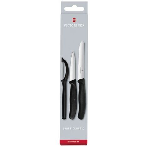 Set Couteaux Victorinox Swiss Classic Noir Polyvalence Culinaires Essentielle - Victorinox (1/4)