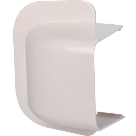 Amorce de mur plastique rigide 80 x 60 mm – Blanc crème RAL 9001 – PVC ignifugé et résistant aux UV – Installation rapide avec étriers – Besoin D'Habitat (1/2)