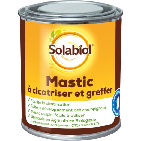 Mastic à cicatriser et greffer 150 g – Insecticide biologique pour traitement des plaies – Favorise cicatrisation rapide et propre – Solabiol
