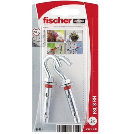 Cheville Metal Crochet Fsl 8 Rh /2k Nv - Fischer (1/3)