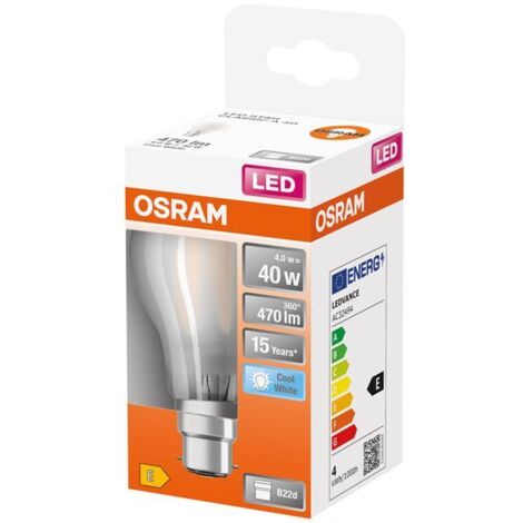 Led Standard Verre Dépoli 4w B22 Froid Boite - Osram (1/2)