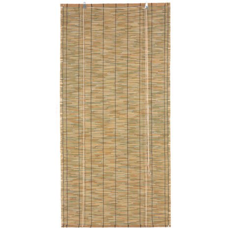 Store en baguettes de roseau avec enrouleur Naturel 120x200 cm