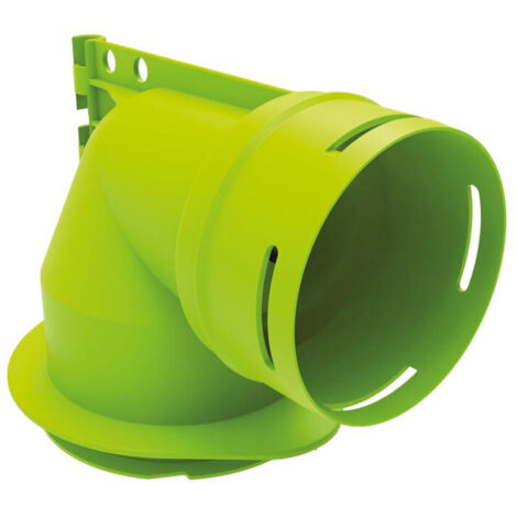 Atlantic – Coude mixte D90 – Raccord VMC en plastique – Pour installations en milieu humide – Résistance aux chocs et aux UV