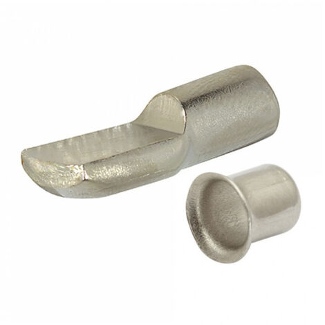 Taquets à enfoncer + douilles - acier nickelé - Ø7mm (x8)
