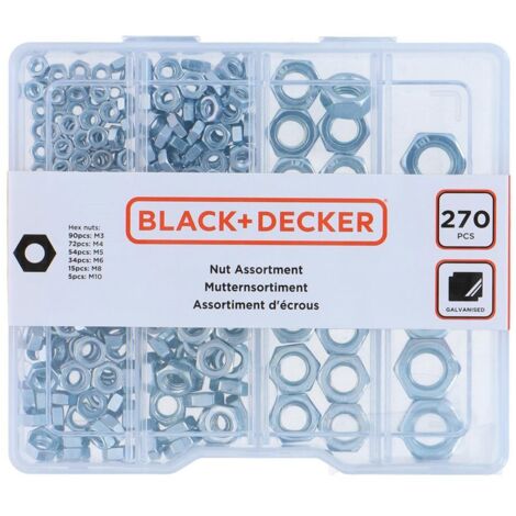 Assortiment de noix 270 pièces Black+Decker (1/3)