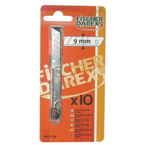 Lame Cutter 9mm Darex/10 Blister - Fischer Darex