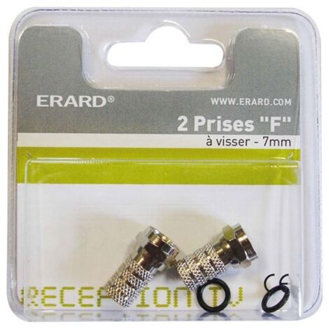 ERARD KIT DE 2 PRISES ''F'' 7MM - À VISSER 87320 (1/3)