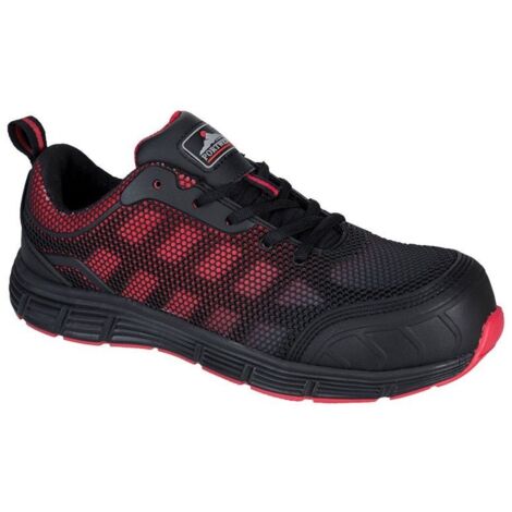 Chaussures de sécurité basses Ogwen S1P Noir/Rouge 37 (1/2)