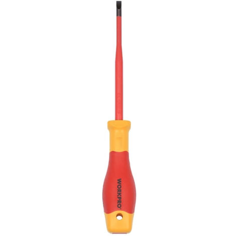 Tournevis Fente Isolé Workpro Isolation Certifiée Pour Travaux électriques - Workpro (1/3)