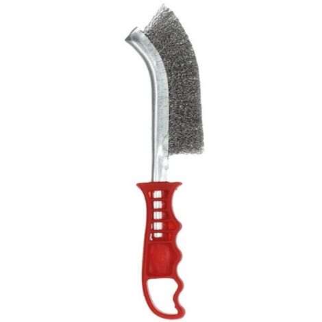 NORTON - Brosse main plastique manche rouge acier 260x41 norton (1/2)