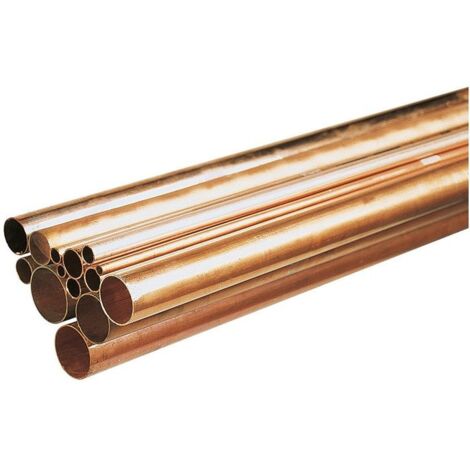 Tréfimétaux – Tube cuivre 16 mm – Longueur 2 m – Cuivre pur 99,9% conforme EN 1057 – Applications plomberie et électricité