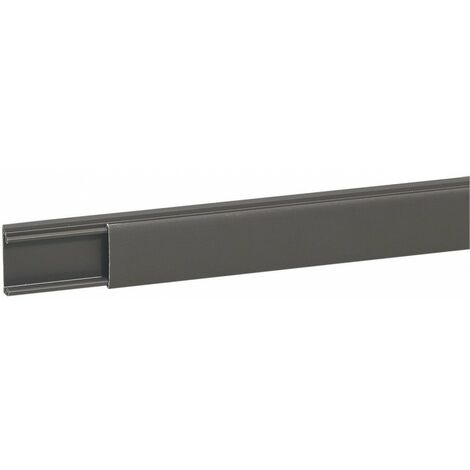 Legrand – Cache-fils marron 2,10 m à fixer 20 x 10 mm – Fixation par colle, chevilles ou vis – Pour dissimulation câbles électriques