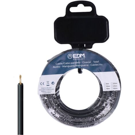 Câble h07z1-k 6 mm² noir 15 m