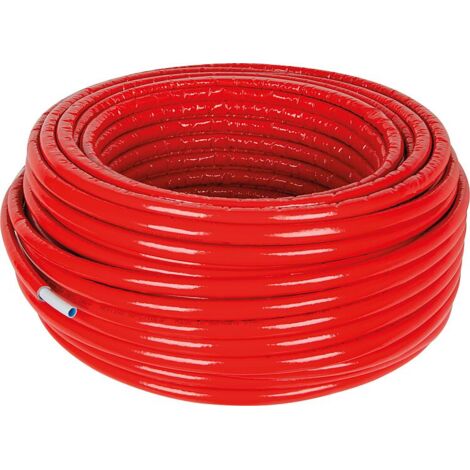 Uni Pipe PLUS Uponor blanc pré-isolé S6 WLS 035, Ø25mm x 2,5mm, bleu, longueur 50m