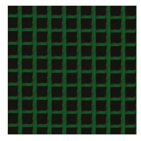 Grillage plastique maille carrée h 1 x l 25 m vert 5 x 5