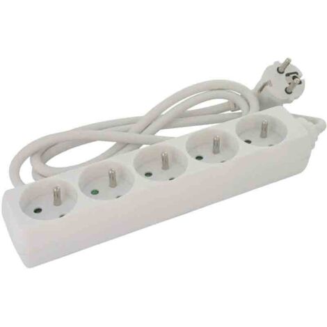 Bloc Multiprise Standard 3g 1,5mm² Sans Interrupteur 5 X 2p+t (1/3)