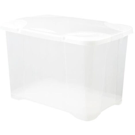 Les Tendances – Coffre de rangement Clip'box VG 60 – 60 litres – Dimensions 60 x 40 x 40 cm – Couleur naturelle pour rangement esthétique (1/4)