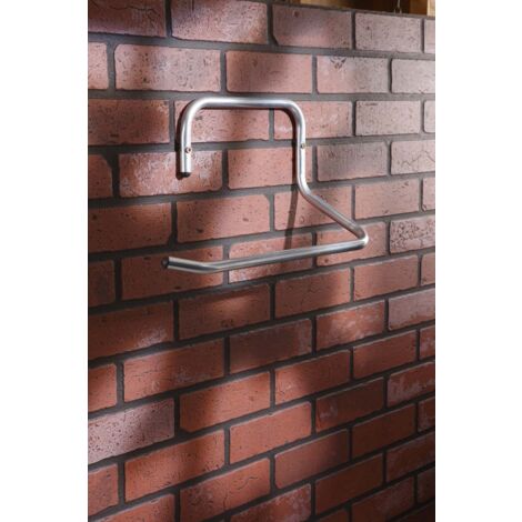 Mottez – Crochet porte rouleau papier 3kg – Tube Ø 16mm – H 22,6 x L 41,2 x P 16cm – Pour rouleaux jusqu'à 30cm de large