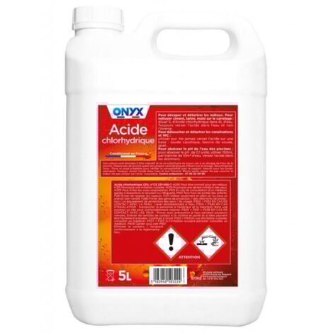 Acide chlorydrique 23 %  bidon 5 litres - ONYX