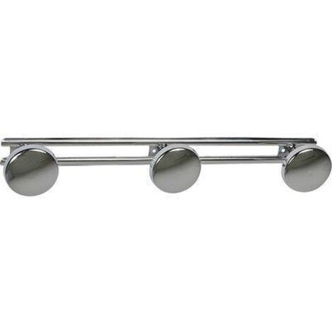 Porte-manteau Métallique Bg Chromé 3 Têtes 42,5