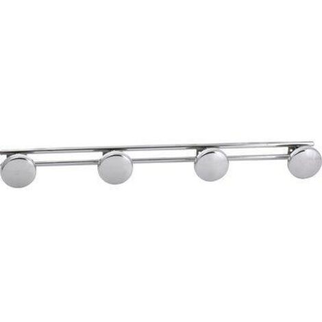 Porte-manteau Métallique Chromé 4 Têtes 60cm (1/5)