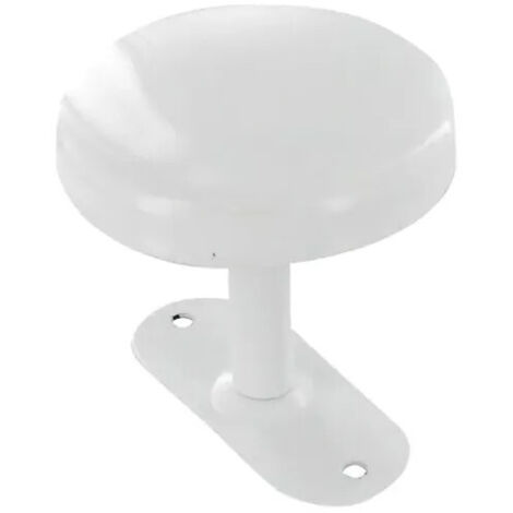Porte-manteau mural en acier laqué blanc – 1 tête – Dimensions 10,5 x 6,5 x 6,5 cm – Fixation murale pour manteaux et sacs – Cime