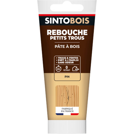 Rebouche imperfections - Pâte à bois naturel 80g Pin SINTO