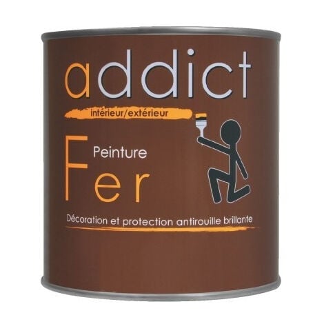 Peinture Fer 0.5 litre noir - ADDICT