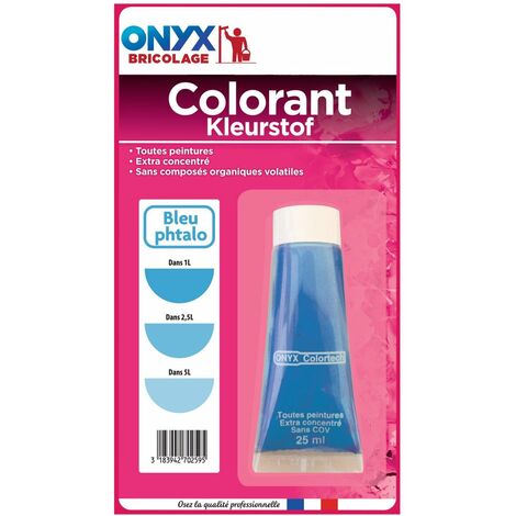 COLORANT UNIVERSEL BLEU PHTALO POUR PEINTURE 25ML - ONYX