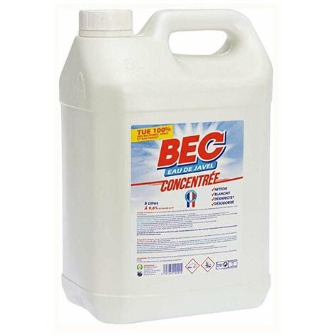 Javel Bec concentré 9,6% 36°Chlore actif 5 litres - BEC