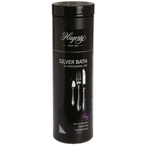 Bain Silver Bath 580 ml – Nettoie l'argenterie sans micro-rayures – Restauration du lustre – Usage professionnel – Hagerty