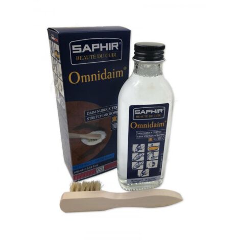Nettoyant daim nubuck 100 ml – Incolore – Nettoyage en profondeur pour daim, nubuck et textiles – Produit d'entretien cuir – Saphir