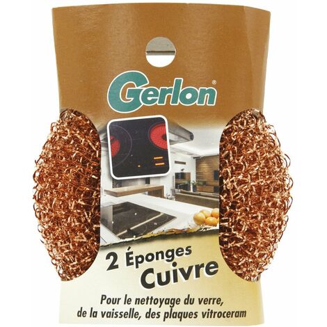 éponge Cuivre Gerlon X2 Nettoyage Doux Anti-rayures - Gerlon (1/2)