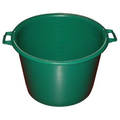 Baquet rond 40L Ø49cm en polyéthylène basse densité – Poignées pour transport facile – Fabrication française – Non alimentaire – Aluminium Et Plastique