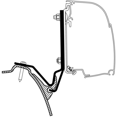 Adaptateur Omnistor 4200 Westfalia Kepler One/five/six - Thule (1/3)